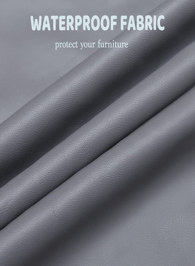 SONNACH Waterproof Chair Seat Cover for Dining Room Chairs Removable Washable Upholstered Chair Seat Protectors Water Resistant Decorative Chair Cushion Slipcovers (Grey, 4) - Image 5